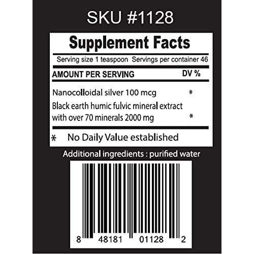 Black Earth Silver - Silver 20 ppm with Humic and Fulvic Acids - The Food Movement Co.