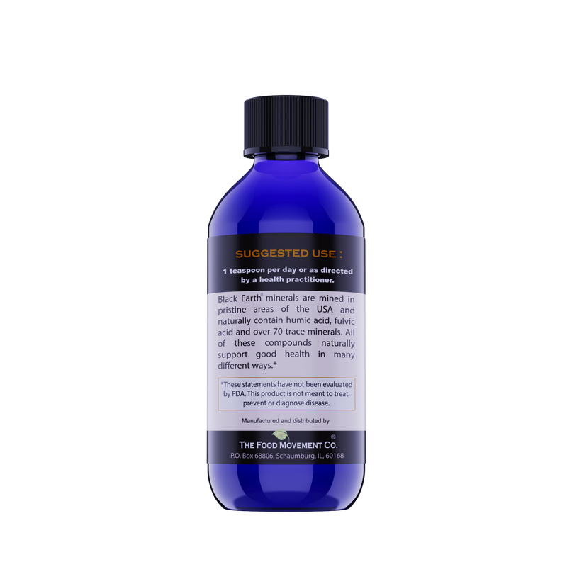 Black Earth® Fulvic - trace mineral liquid supplement 8 oz.