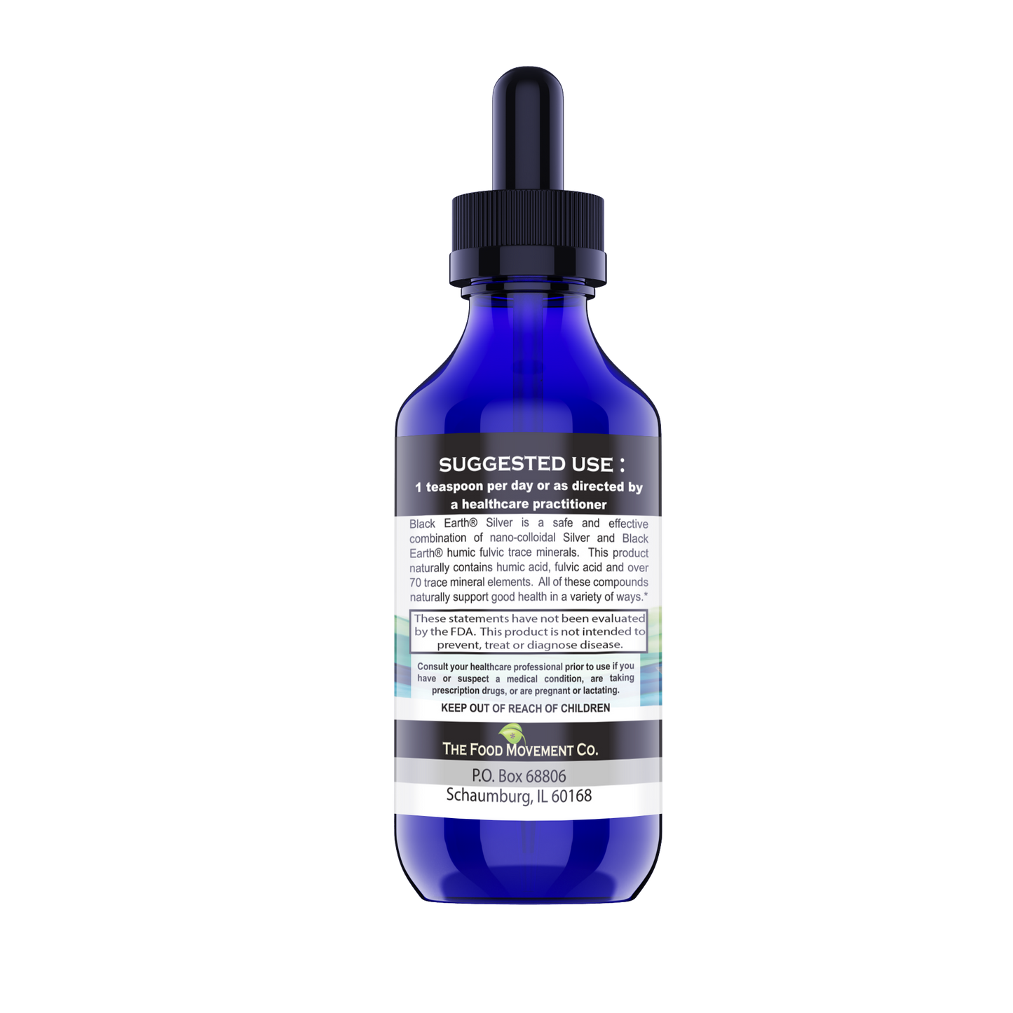 Black Earth® Silver - Silver 20 ppm with Humic and Fulvic Acids