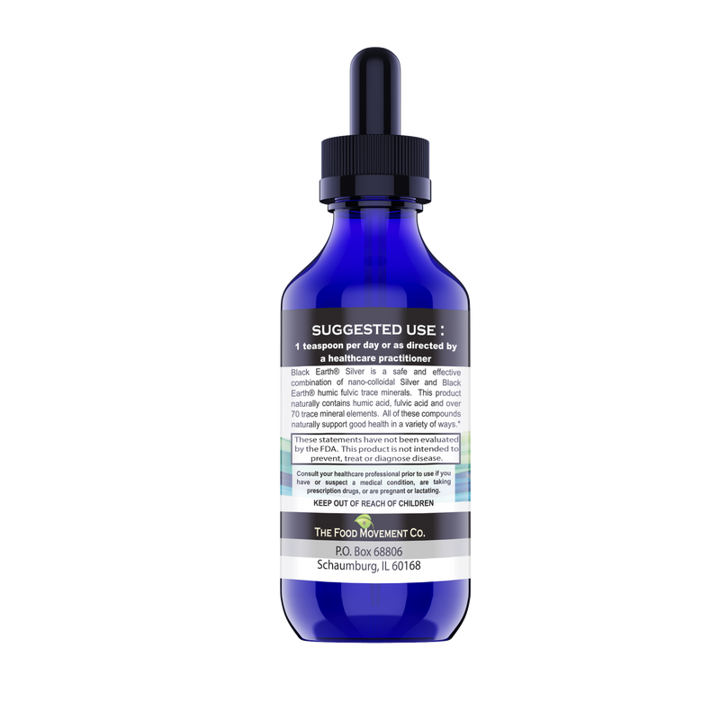 Black Earth® Silver - Silver 20 ppm with Humic and Fulvic Acids