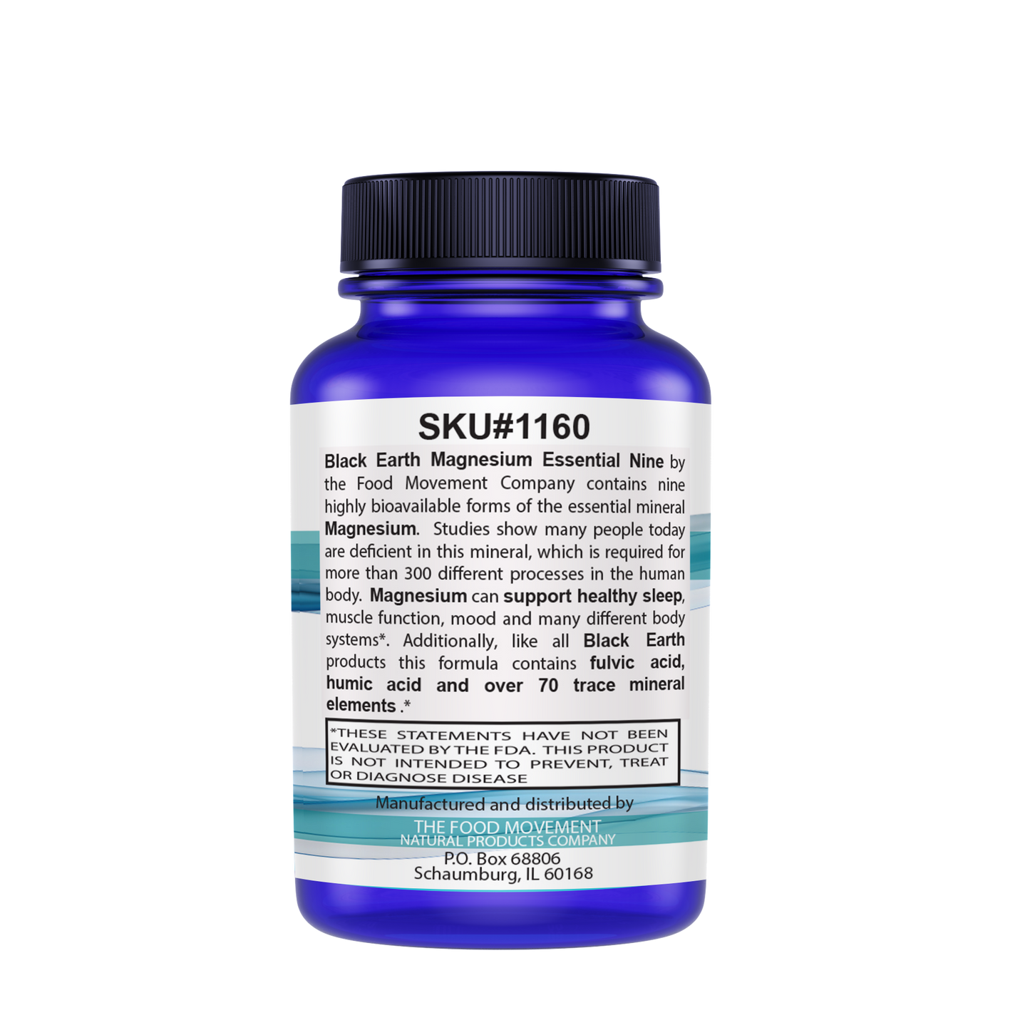 Black Earth Magnesio Esencial Nueve por The Food Movement