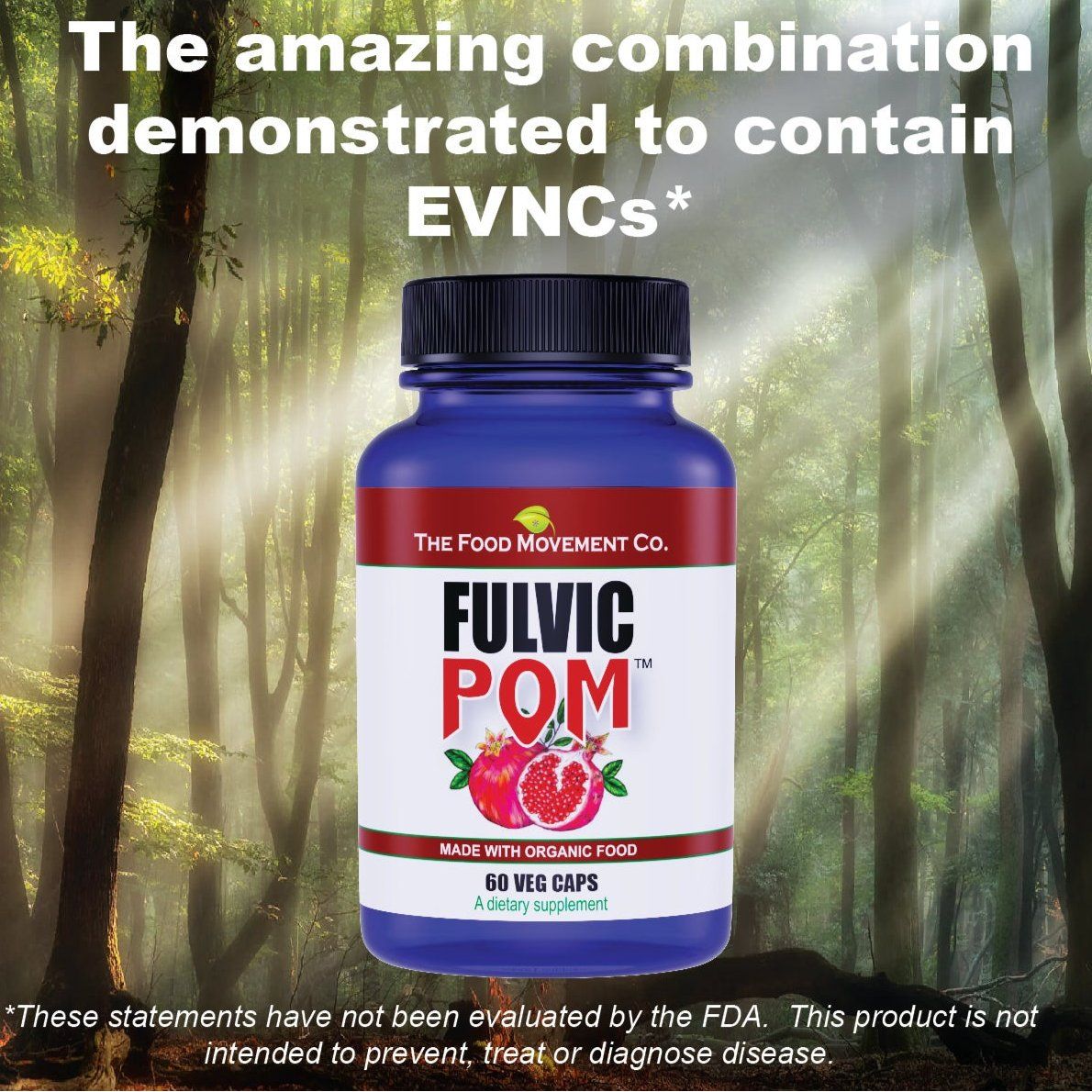 Fulvic POM - 60 vegan capsules