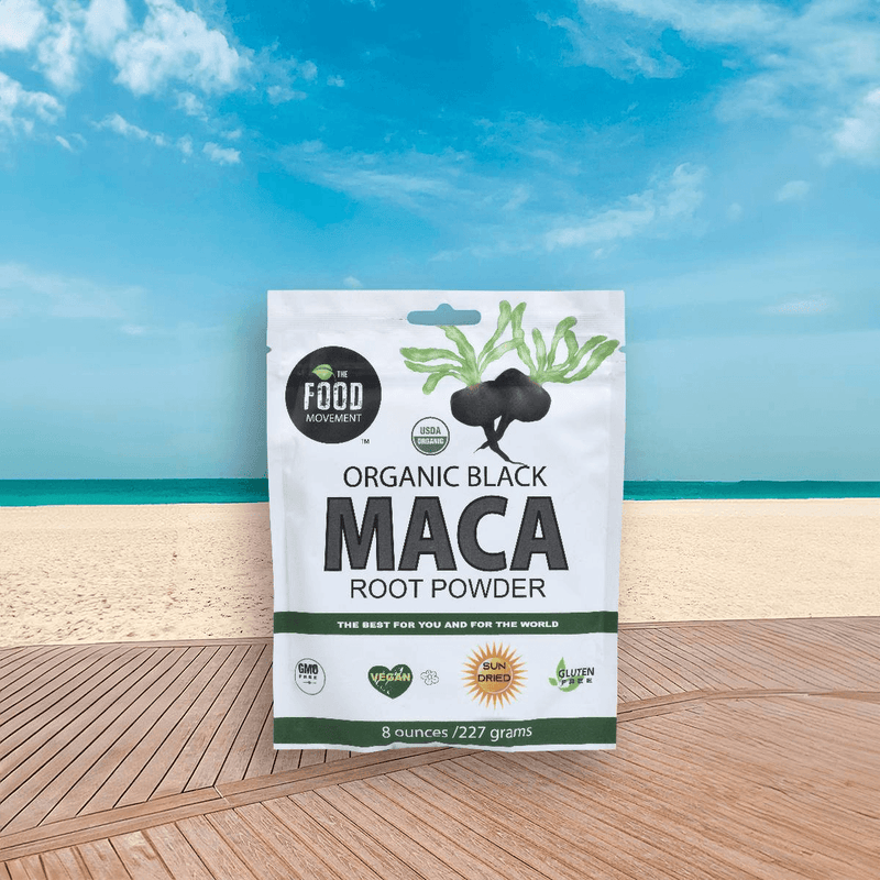 Black Maca, organic 8 oz resealable pouch
