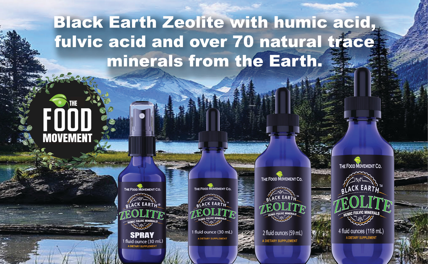Black Earth® Zeolite- Clinoptilolite supplement with over 70 humic fulvic minerals