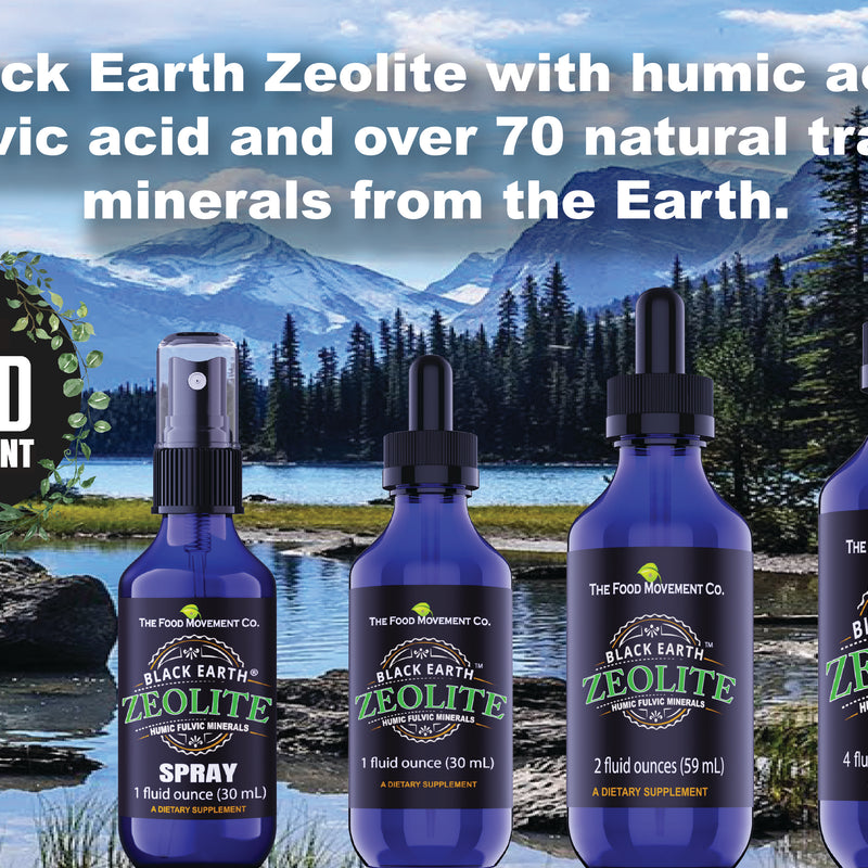 Black Earth® Zeolite- Clinoptilolite supplement with over 70 humic fulvic minerals