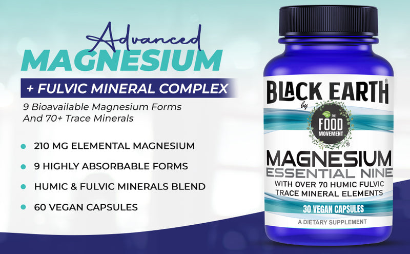 Black Earth Magnesio Esencial Nueve por The Food Movement