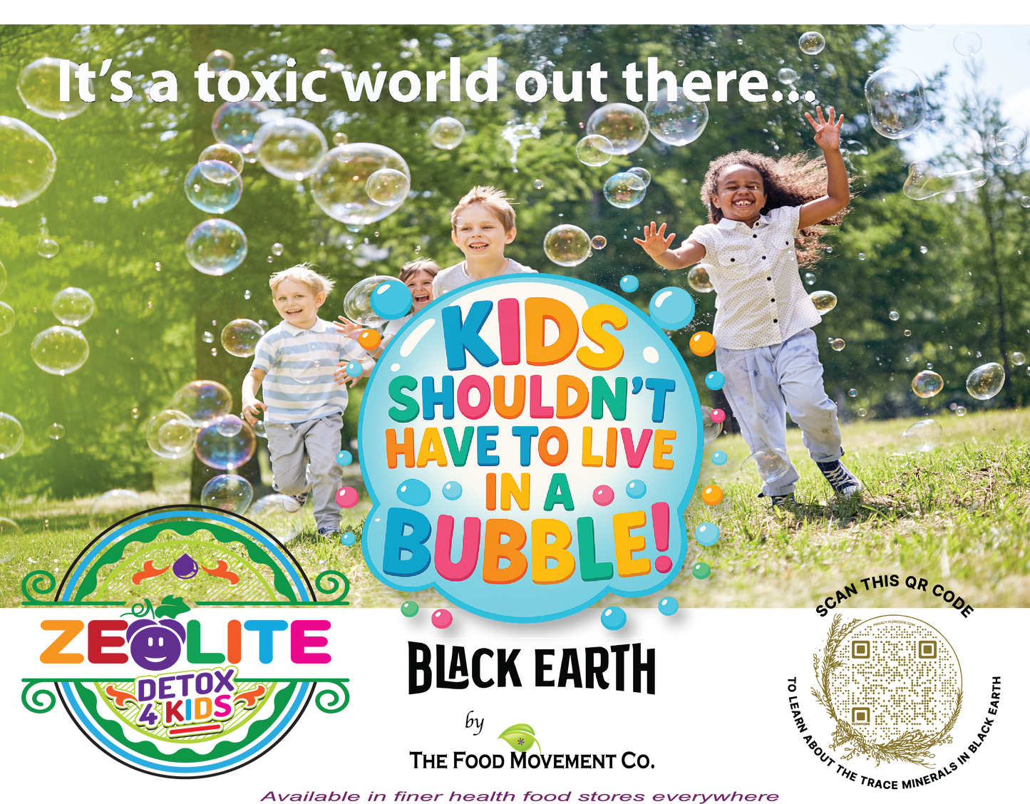 Zeolite Detox 4 Kids, Organic Grape Flavor - Gentle Zeolite Liquid with Black Earth Humic and Fulvic Acid, Supports Natural Detoxification, 1 fl oz Pump Spray