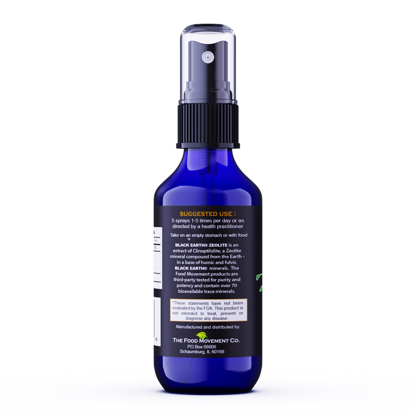 Black Earth® Zeolite detox spray 1 oz