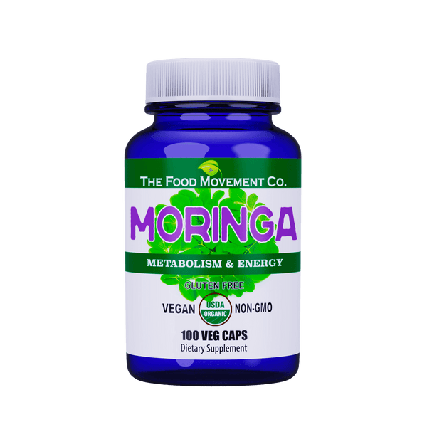 Moringa, organic - 100 vegcaps - The Food Movement Co.