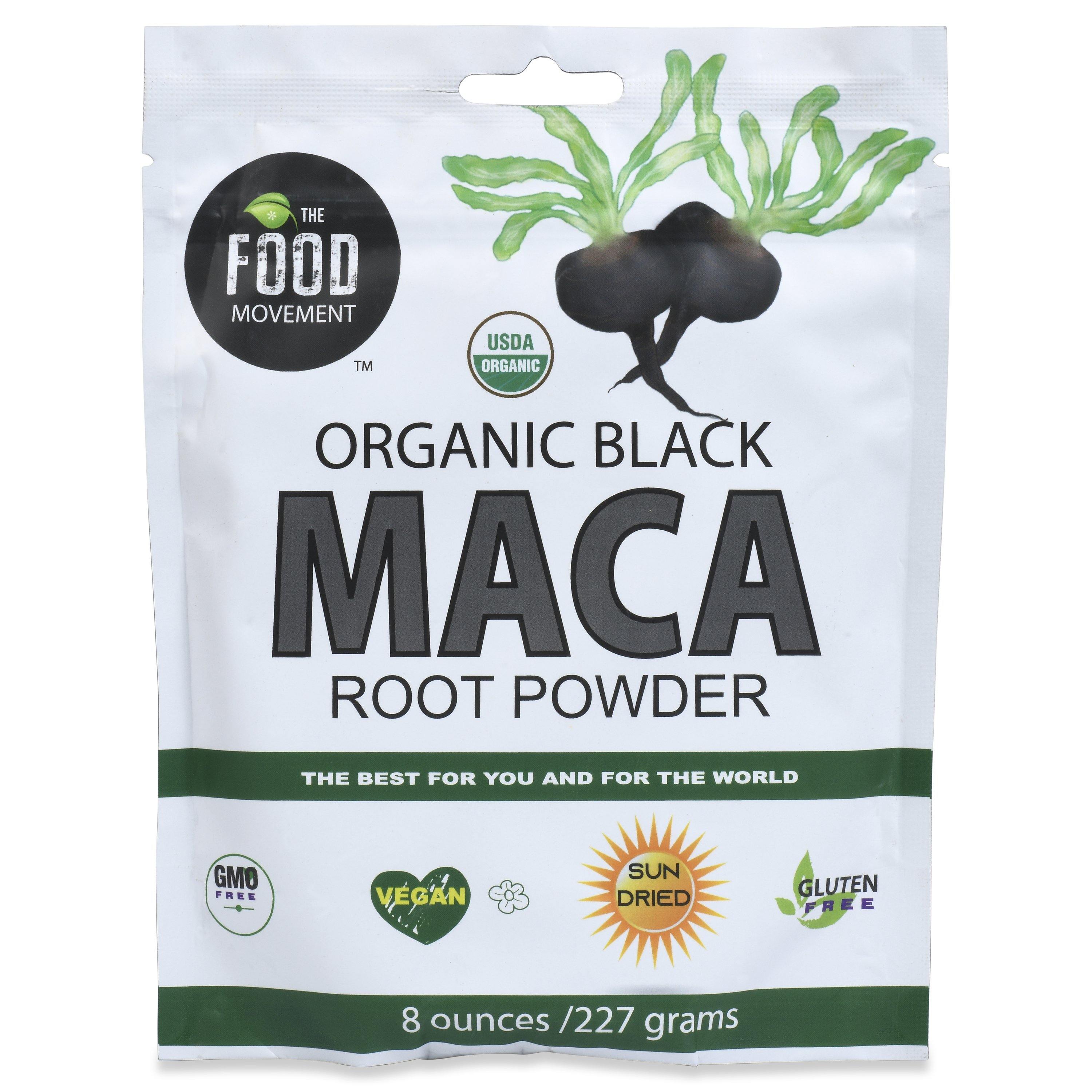 Black Maca, organic 8 oz resealable pouch