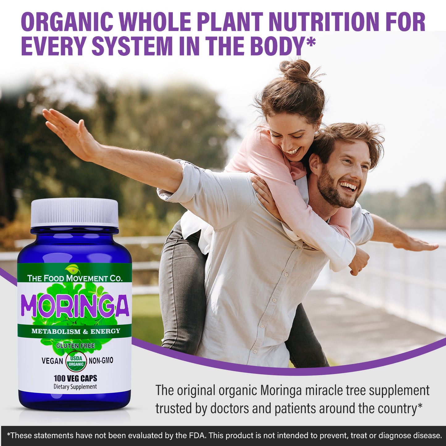 Moringa, organic - 100 vegcaps
