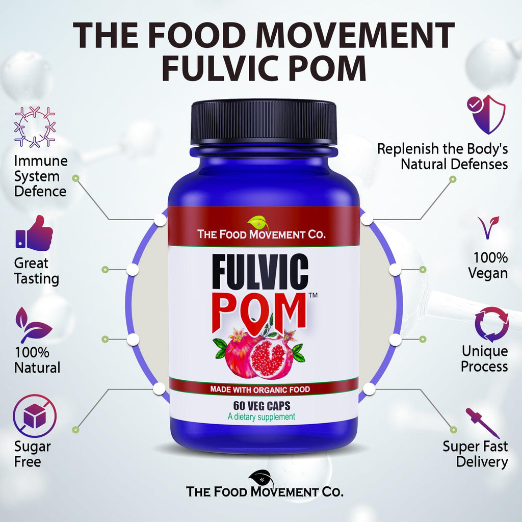 Fulvic POM - 60 vegan capsules - The Food Movement Natural Products Company