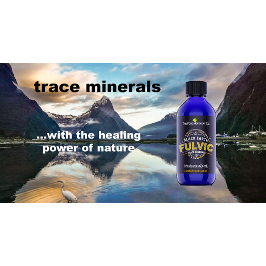 Black Earth Fulvic Trace Minerals (8 ounces) - The Food Movement Co.