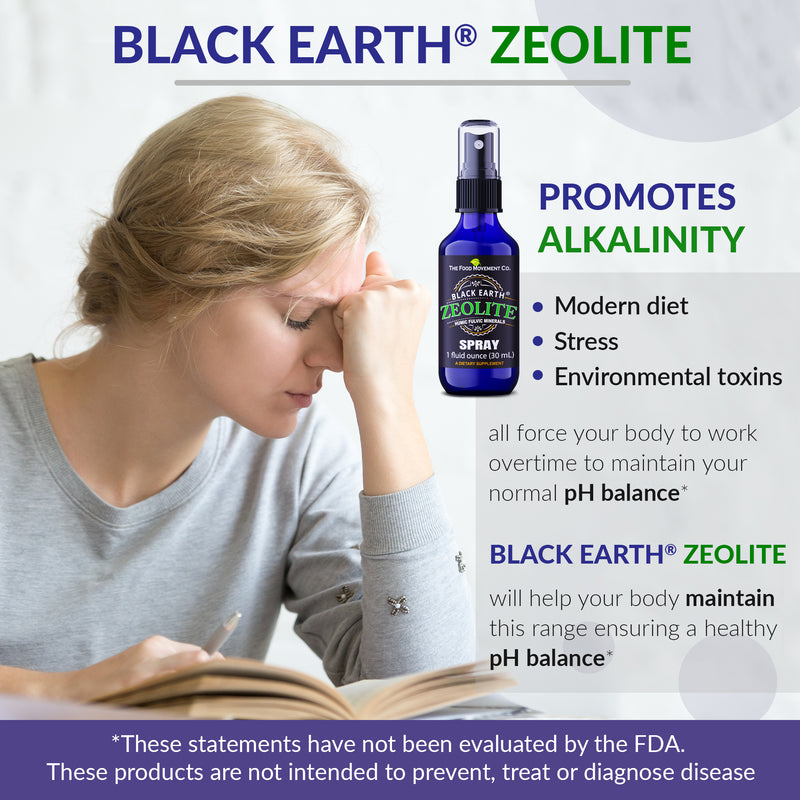 Black Earth® Zeolite detox spray 1 oz