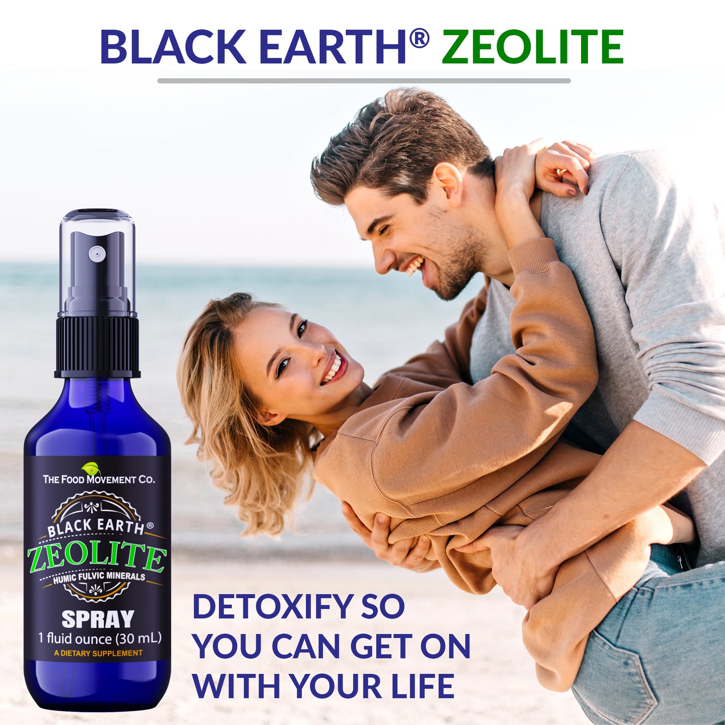 Black Earth® Zeolite detox spray 1 oz
